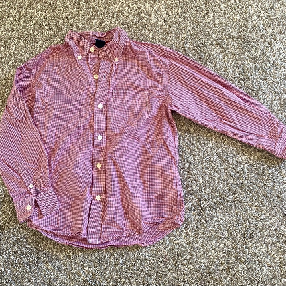 Gap long sleeved button down shirt sz S (6/7) EUC